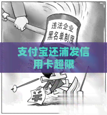 支付宝还浦发信用卡超限