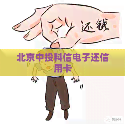 北京中投科信电子还信用卡