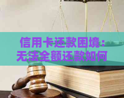 信用卡还款困境：无法全额还款如何降低每月还款额？