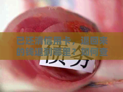 已还清信用卡，退回来的钱退到哪里？如何查询处理？