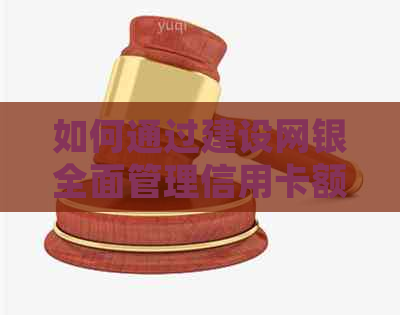 如何通过建设网银全面管理信用卡额度，提高信用额度并实现还款？