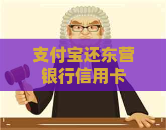 支付宝还东营银行信用卡