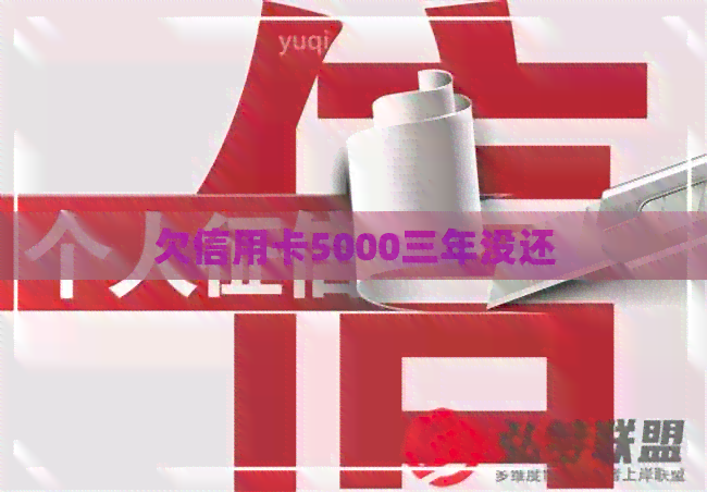 欠信用卡5000三年没还