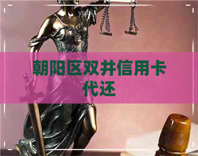 朝阳区双井信用卡代还