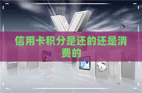 信用卡积分是还的还是消费的