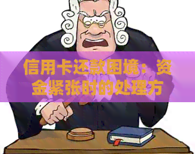 信用卡还款困境：资金紧张时的处理方案