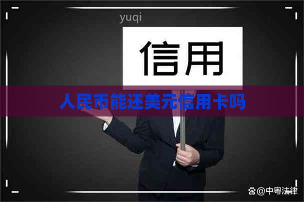 人民币能还美元信用卡吗