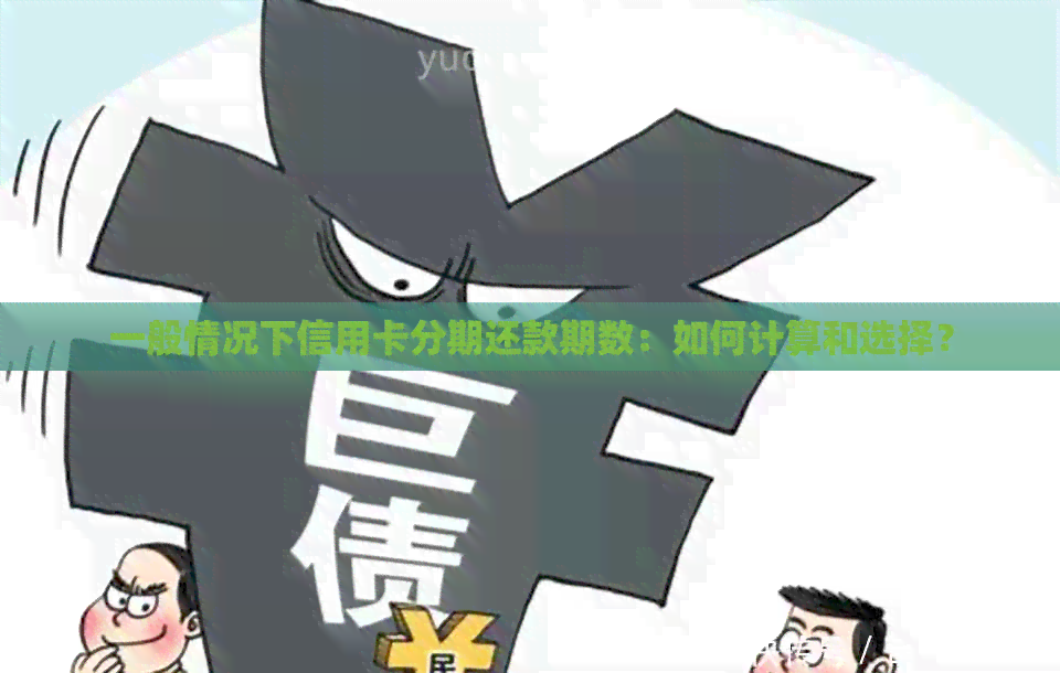 一般情况下信用卡分期还款期数：如何计算和选择？