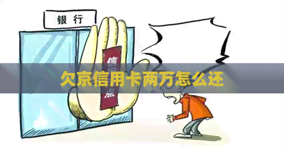 欠京信用卡两万怎么还