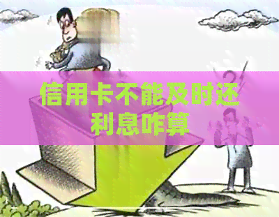 信用卡不能及时还利息咋算