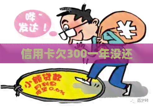 信用卡欠300一年没还