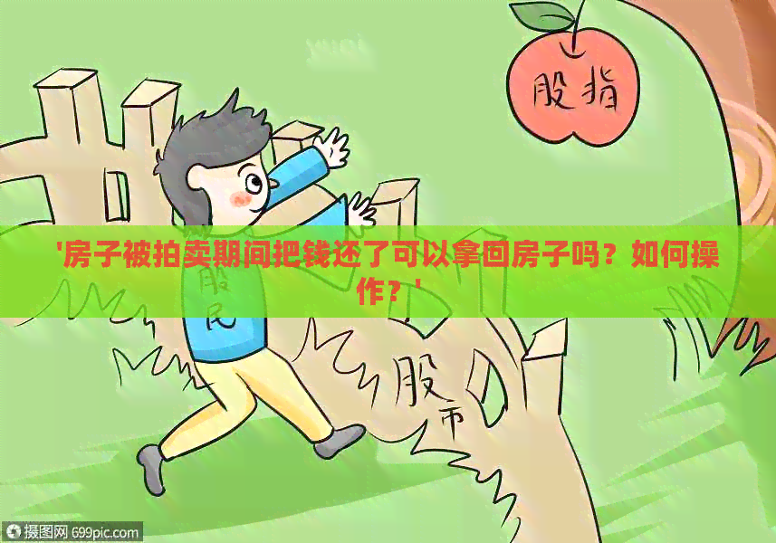 '房子被拍卖期间把钱还了可以拿回房子吗？如何操作？'