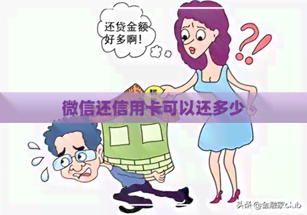 微信还信用卡可以还多少
