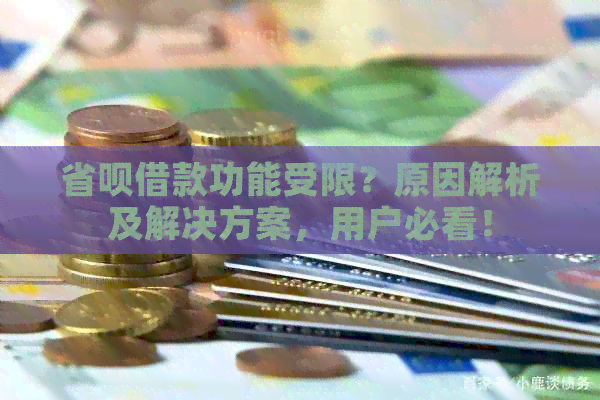 省呗借款功能受限?原因解析及解决方案,用户必看!