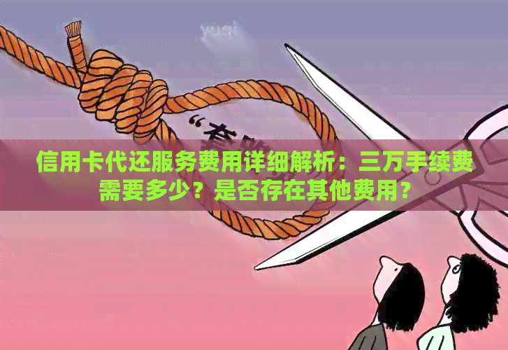 信用卡代还服务费用详细解析：三万手续费需要多少？是否存在其他费用？