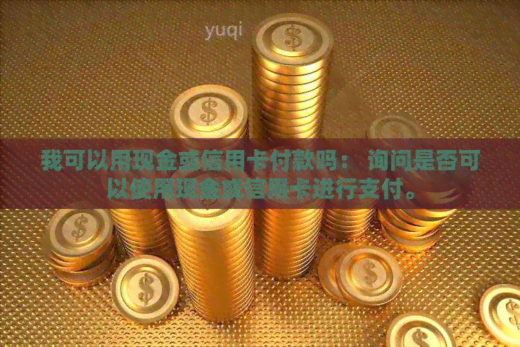 我可以用现金或信用卡付款吗： 询问是否可以使用现金或信用卡进行支付。