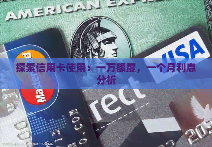 探索信用卡使用：一万额度，一个月利息分析