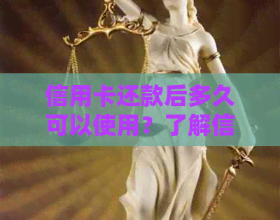 信用卡还款后多久可以使用？了解信用卡使用时间的详细指南