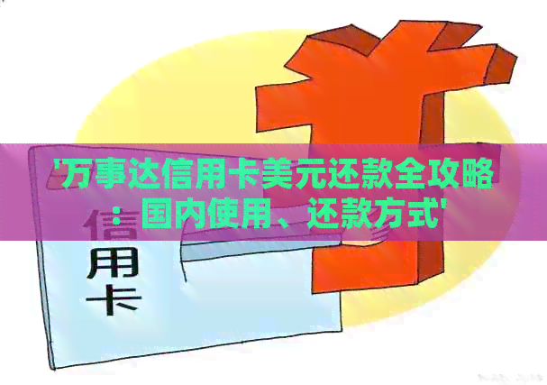 '万事达信用卡美元还款全攻略：国内使用、还款方式'