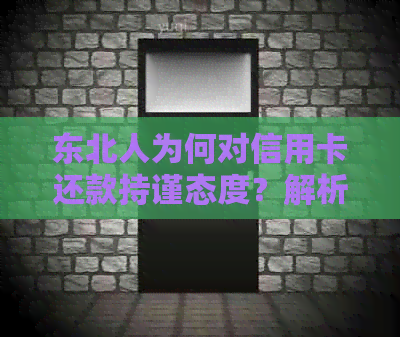 东北人为何对信用卡还款持谨态度？解析信用卡使用惯与经济压力因素
