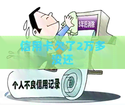 信用卡欠了2万多没还