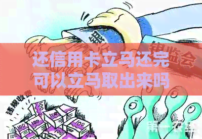 还信用卡立马还完可以立马取出来吗？安全吗？有影响吗？-还信用卡刚还进去可以刷出来吗
