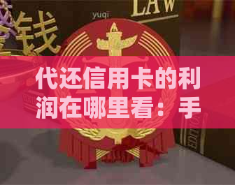 代还信用卡的利润在哪里看：手续费及相关费用详情