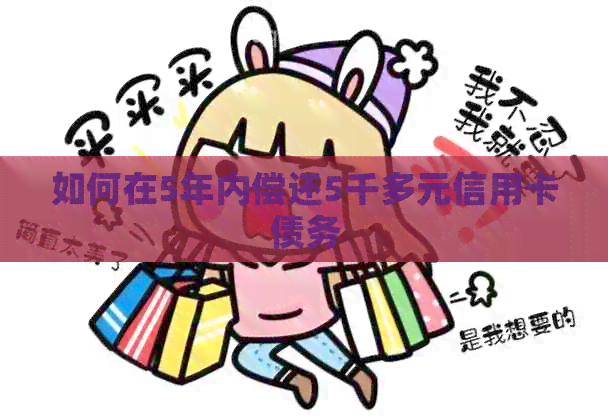 如何在5年内偿还5千多元信用卡债务