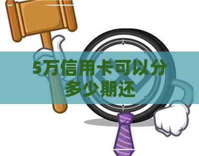 5万信用卡可以分多少期还