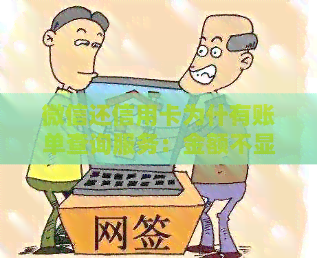 微信还信用卡为什有账单查询服务：金额不显示、不准与未到账原因探究
