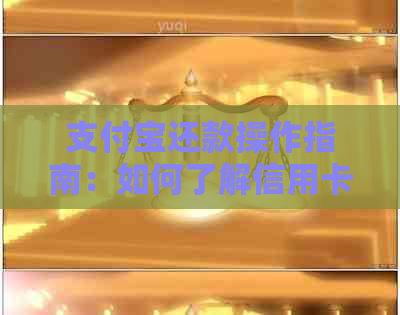 支付宝还款操作指南：如何了解信用卡还款限额和额度调整