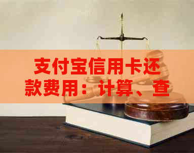 支付宝信用卡还款费用：计算、查询与收取标准