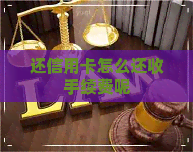 还信用卡怎么还收手续费呢