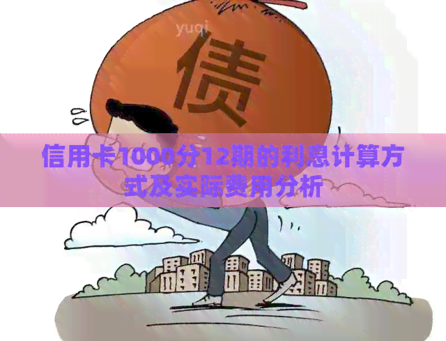 信用卡1000分12期的利息计算方式及实际费用分析
