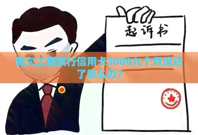 我欠工商银行信用卡3000九个月没还了怎么办？