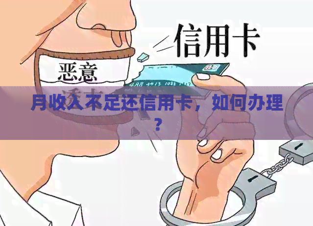 月收入不足还信用卡，如何办理？