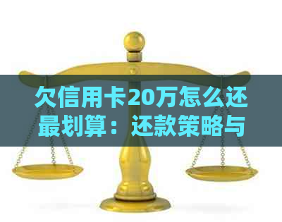 欠信用卡20万怎么还最划算：还款策略与建议