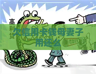 欠信用卡钱母妻子用还么