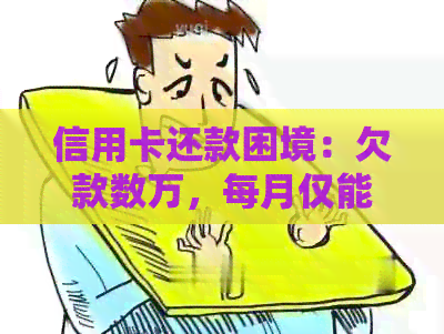 信用卡还款困境：欠款数万，每月仅能支付数百元