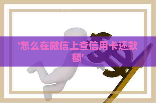 '怎么在微信上查信用卡还款额' '怎么在微信上查信用卡还款额'