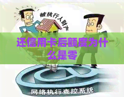还信用卡后额度为什么是零