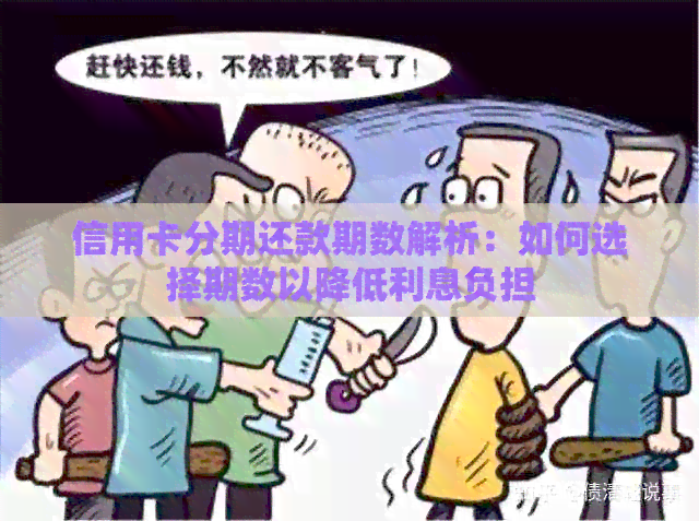 信用卡分期还款期数解析：如何选择期数以降低利息负担