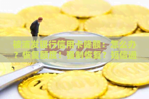 被浦发银行信用卡降额：怎么办？恢复额度！强制恢复？短信通知！