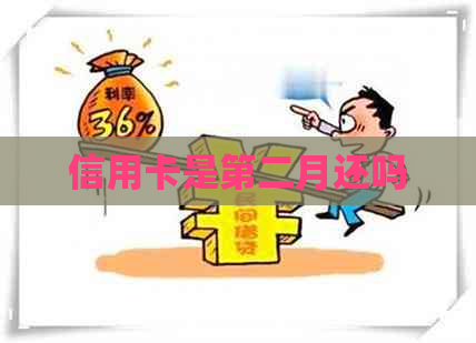 信用卡是第二月还吗