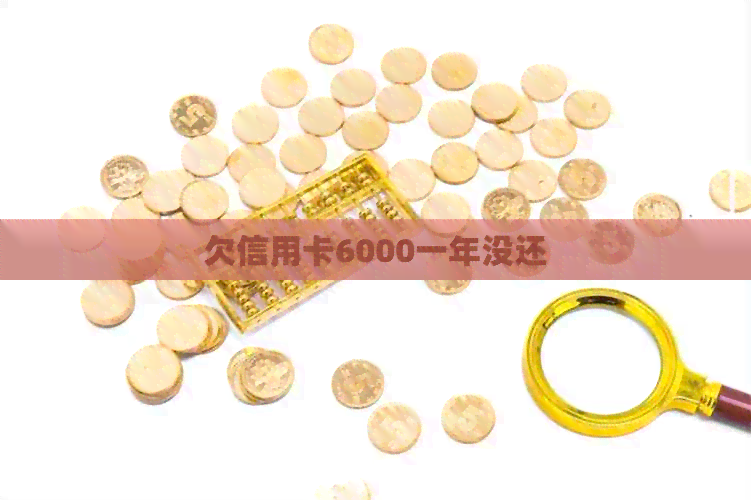 欠信用卡6000一年没还