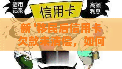 新 '移民后信用卡欠款未清偿，如何重新申请贷款并解决信用问题'