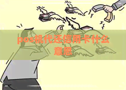 pos机代还信用卡什么意思