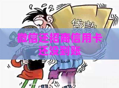 微信还招商信用卡还没到账