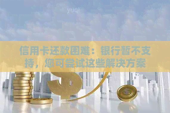 信用卡还款困难：银行暂不支持，您可尝试这些解决方案