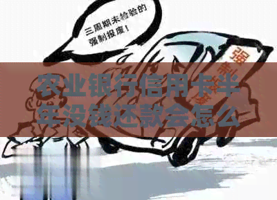 农业银行信用卡半年没钱还款会怎么样？